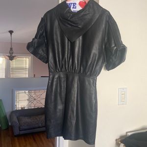 Zara leather dress black size XS brand new never worn